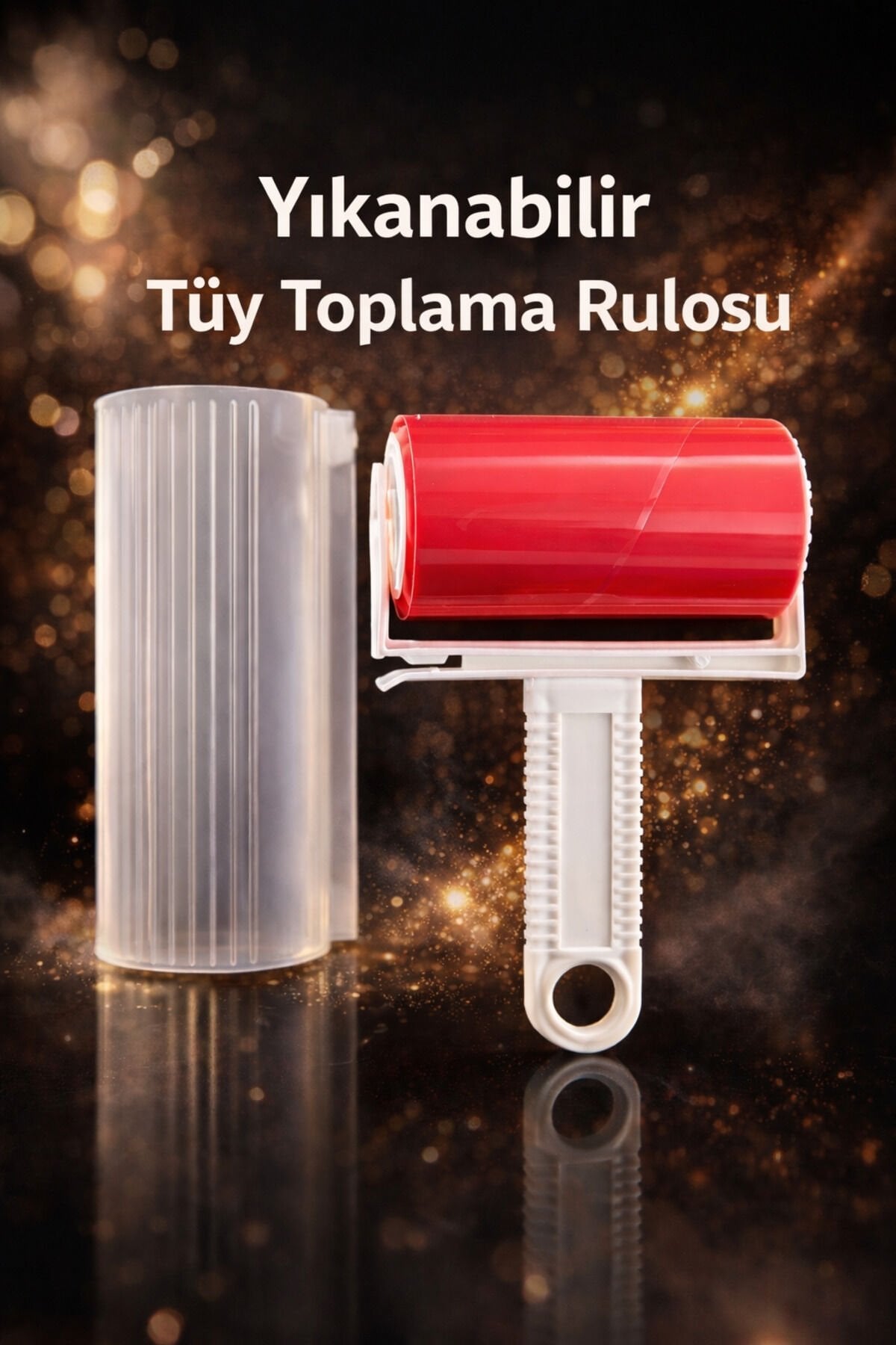 Yıkanabilir, Pratik Tüy ve Toplama Rulosu Kedi Köpek Hayvan Tüyü Temizleme Aparatı