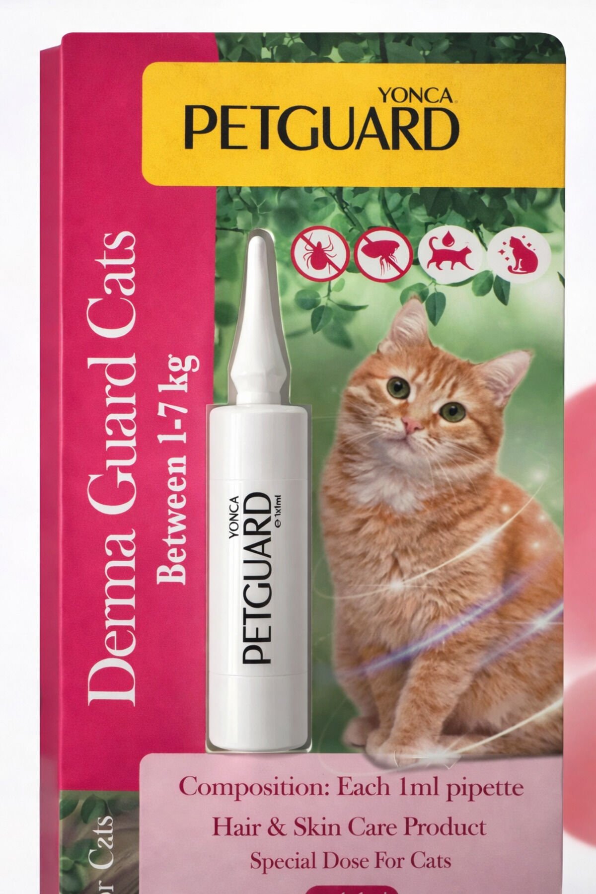 Kedi Tüy ve Cilt Bakım Dış Anti-Prazit Damlası 1-7 kg