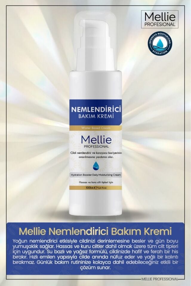 3’lü Nemlendirici Su Bazlı Bakım Kremi ( Gün Boyu Etkili) 100ml