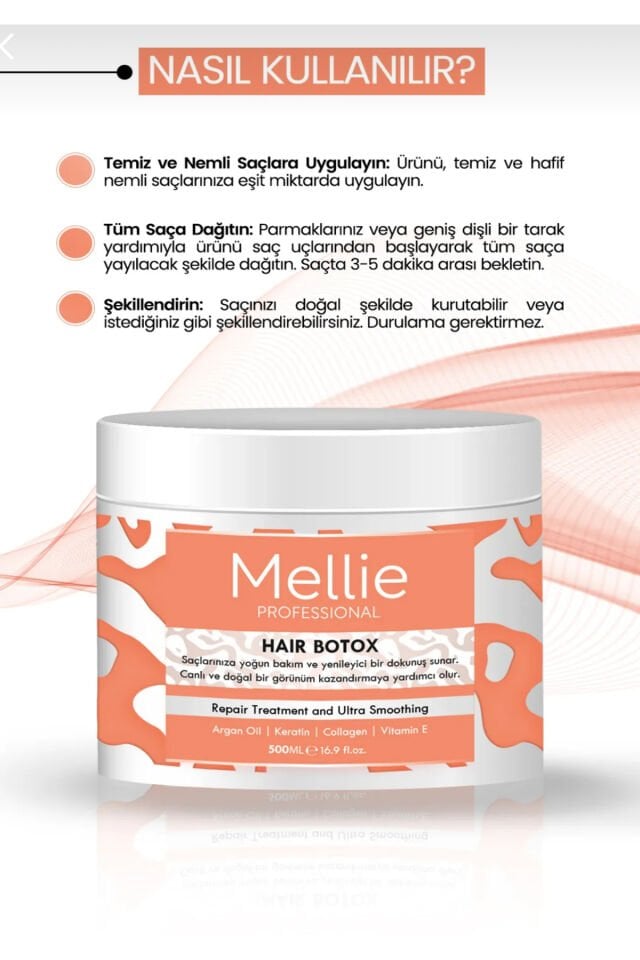 Hair Botox Saç Maskesi - Besleyici Ve Koruyucu Etki 500ml2’li Set