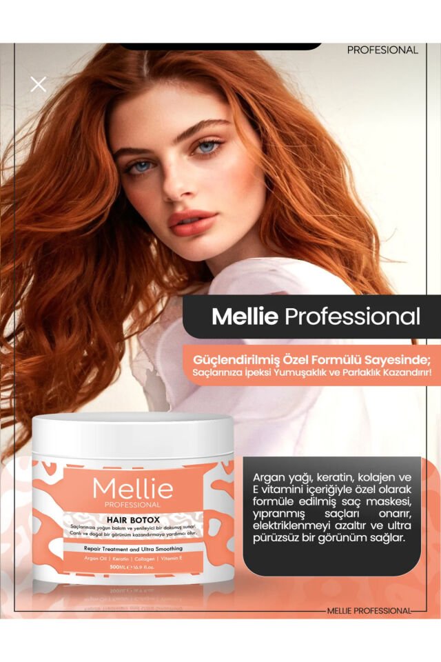 Hair Botox Saç Maskesi - Besleyici Ve Koruyucu Etki 500ml2’li Set