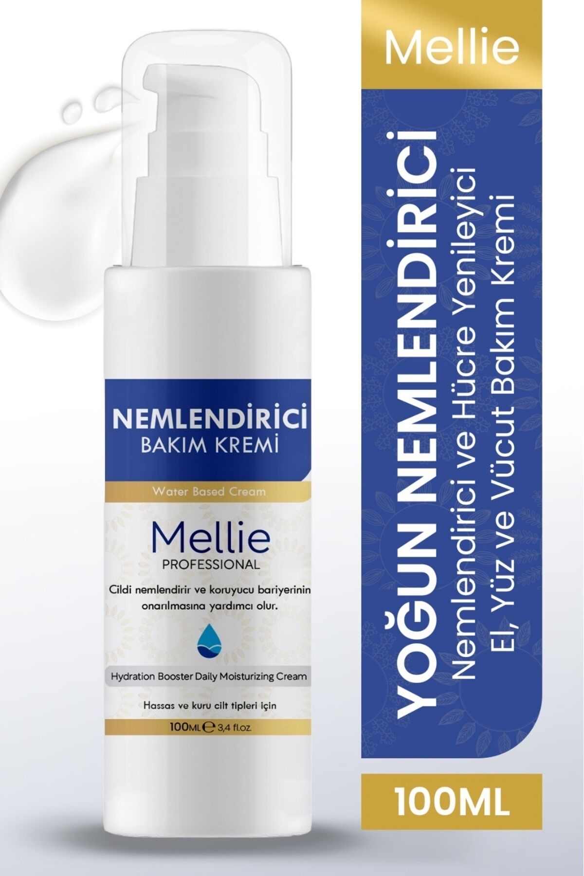 Su Bazlı Yoğun Nemlendirici, Tüm Cilt Tipleri Için, El Yüz Ve Vücut 100ml