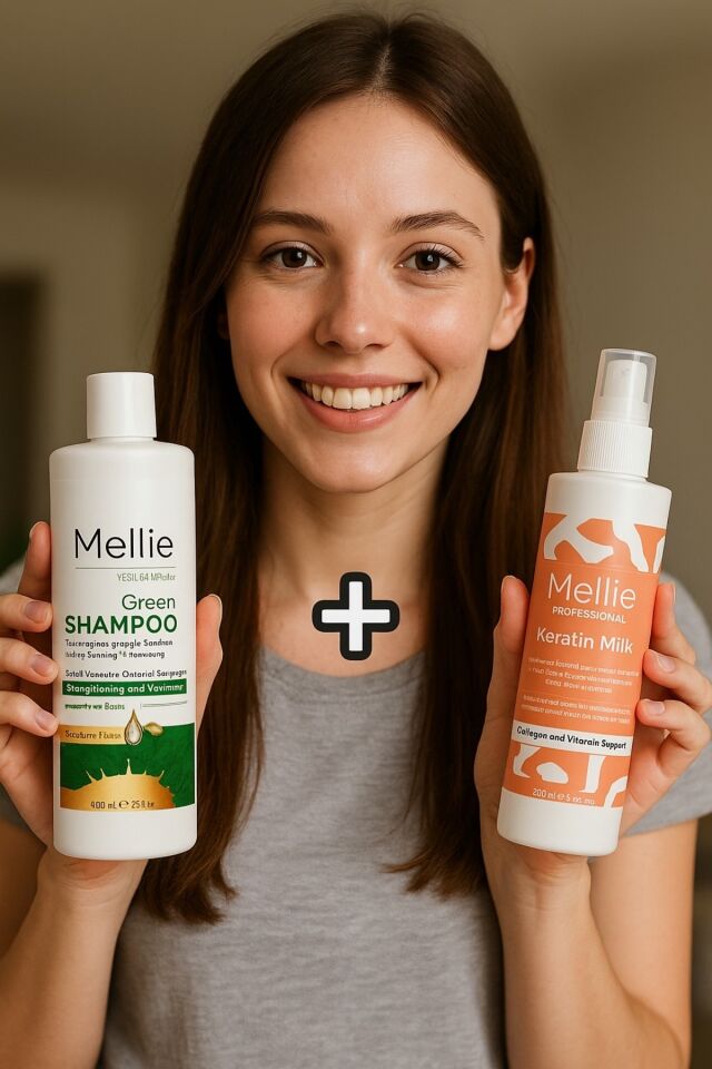 Renk Koruyucu Dökülme Karşıtı Yansıma Önleyici, Saç Kökü Güçlendirici Şampuan Ve Keratin Sütü 400ml